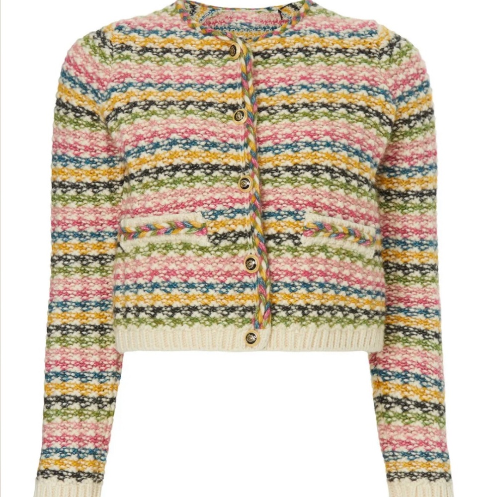 BA&SH BIANCA CARDIGAN - MULTICOLOR SIZE S - Picture 4 of 7